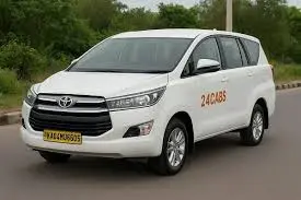 Toyota Innova Crysta taxi available for booking in Amritsar, Dharamshala, Chandigarh, Ludhiana and New Delhi for airport transfers and outstation travel.
