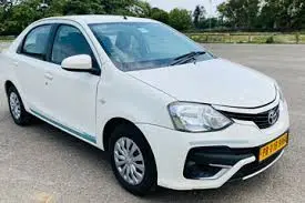 Toyota Etios air conditioned taxi car for Amritsar, Dharamshala, Chandigarh, Ludhiana, Jalandhar and New Delhi travel services
